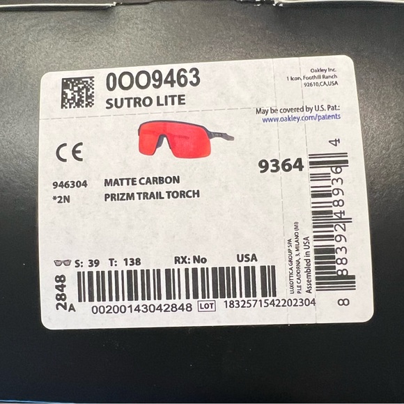 New Oakley Sutro Lite 9463 Prizm Trail Torch - Picture 5 of 12